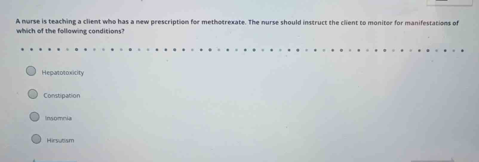 a nurse is teaching a client who has a new prescription for methotrexat…