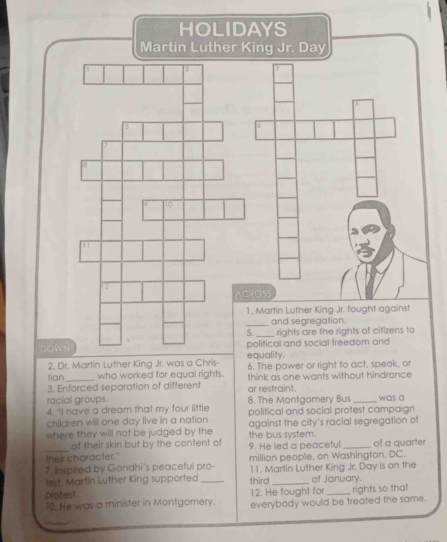 holidays martin luther king jr. day down 2. dr. martin luther king jr. …