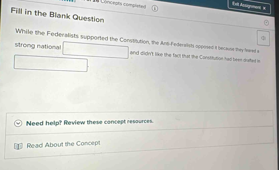 fill in the blank question while the federalists supported the constitu…