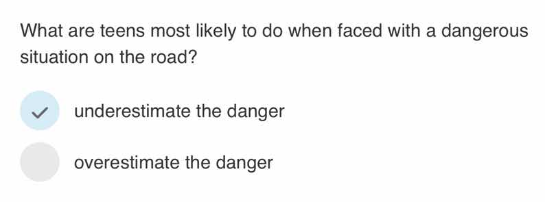 what are teens most likely to do when faced with a dangerous situation …