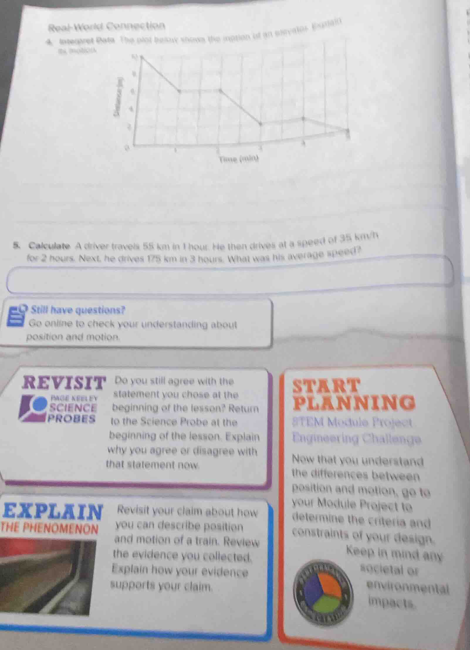 5. calculate a driver travels 55 km in 1 hour. he then drives at a spee…