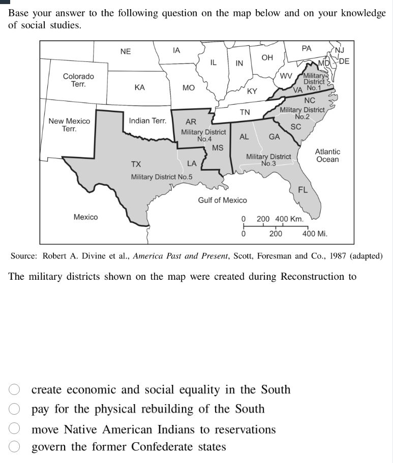 base your answer to the following question on the map below and on your…