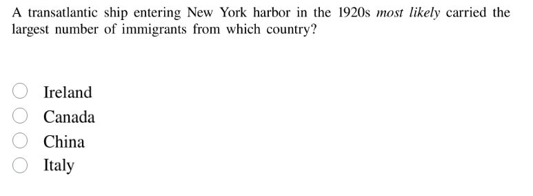 a transatlantic ship entering new york harbor in the 1920s most likely …