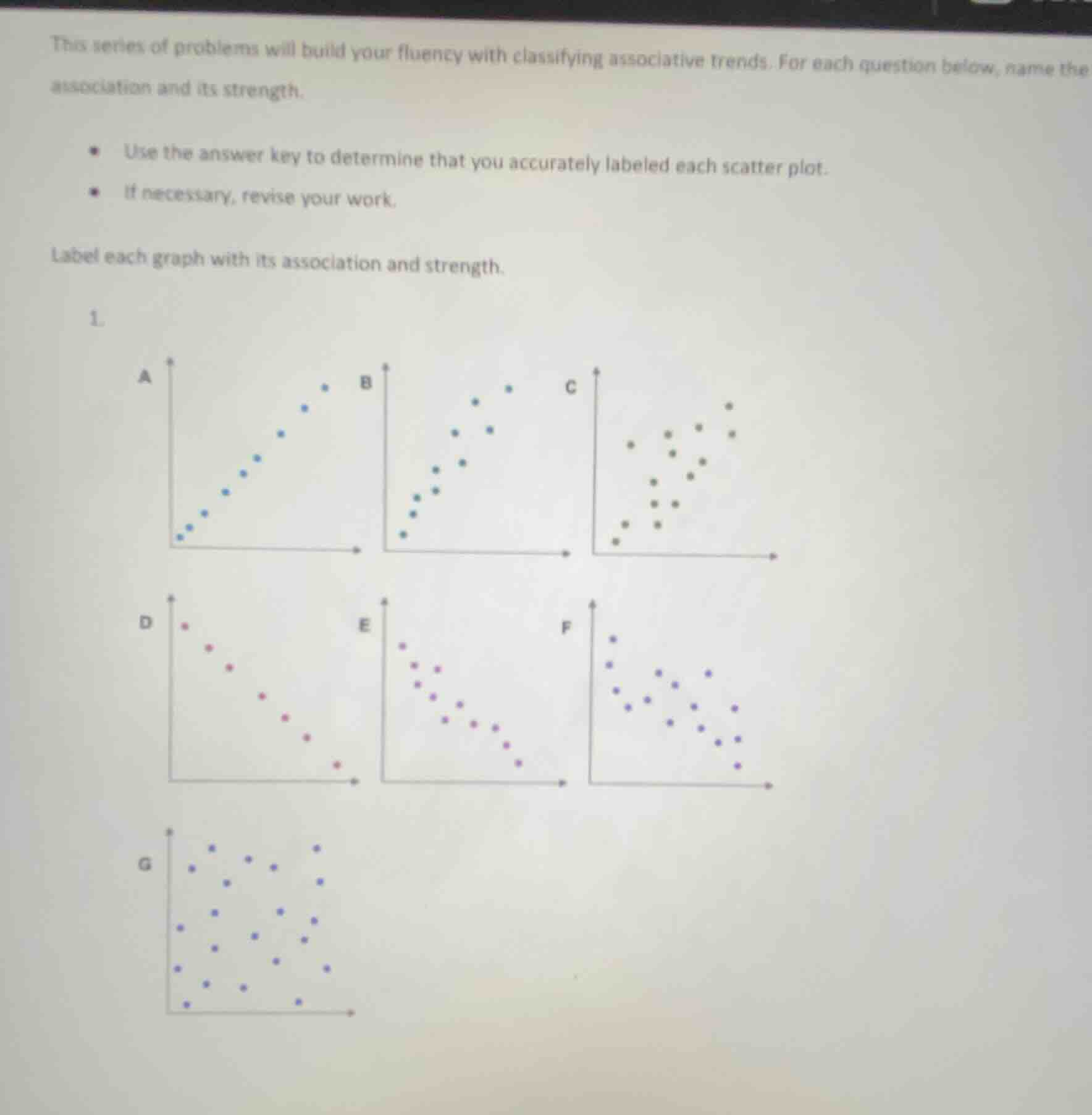 this series of problems will build your fluency with classifying associ…