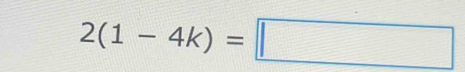 2(1 - 4k) =