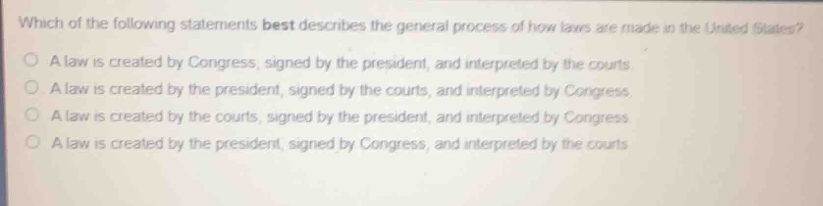 which of the following statements best describes the general process of…