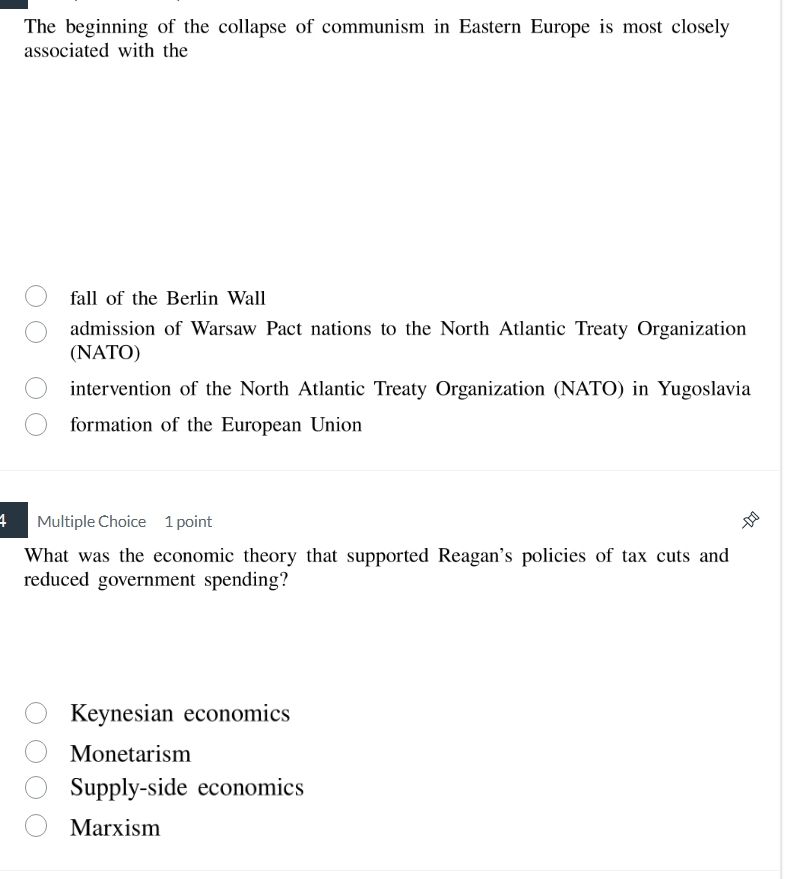 the beginning of the collapse of communism in eastern europe is most cl…