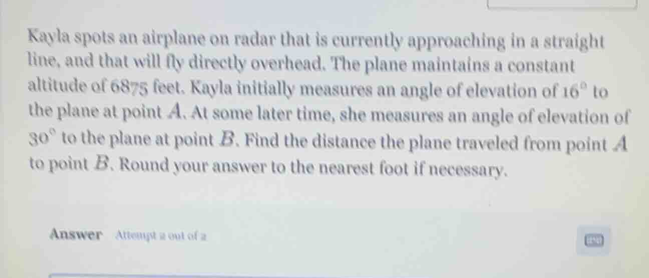 kayla spots an airplane on radar that is currently approaching in a str…