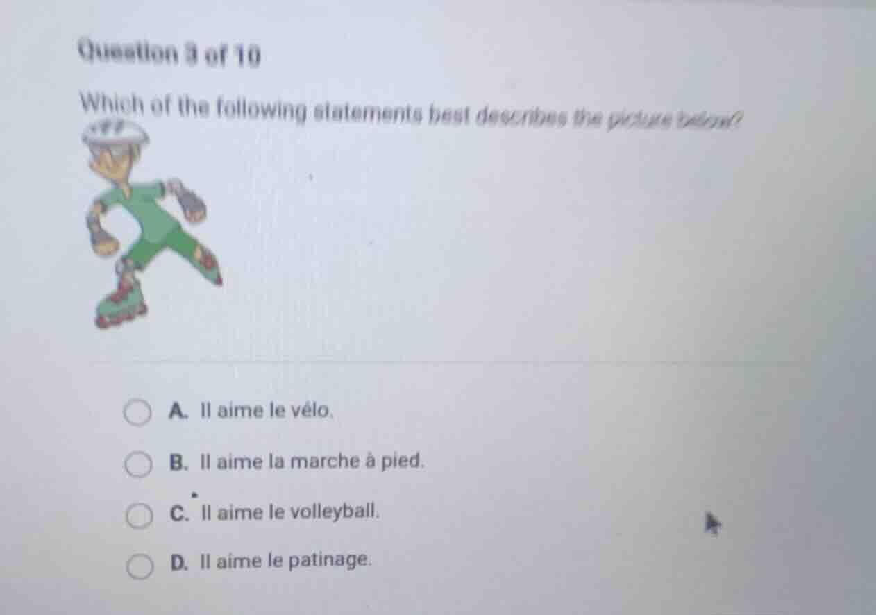 question 3 of 10 which of the following statements best describes the p…