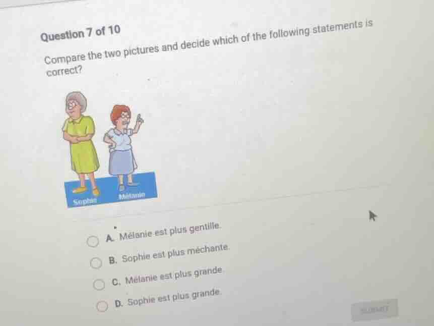 question 7 of 10 compare the two pictures and decide which of the follo…