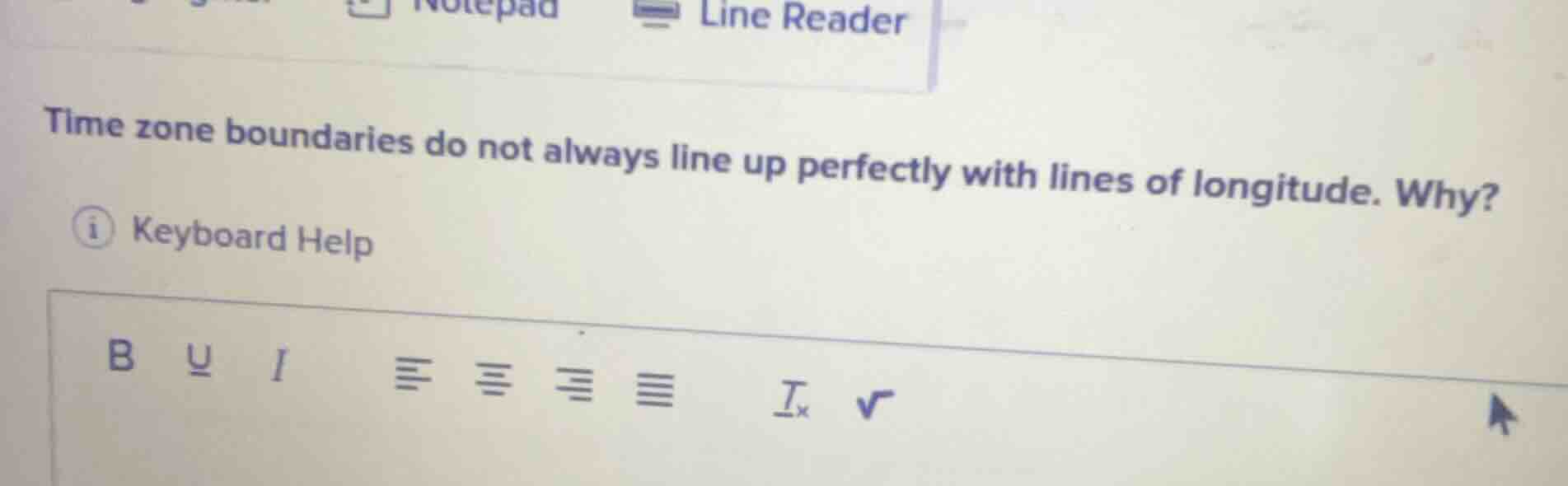 time zone boundaries do not always line up perfectly with lines of long…