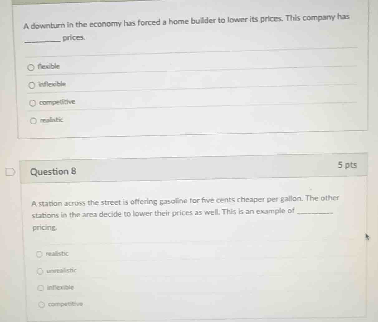 a downturn in the economy has forced a home builder to lower its prices…