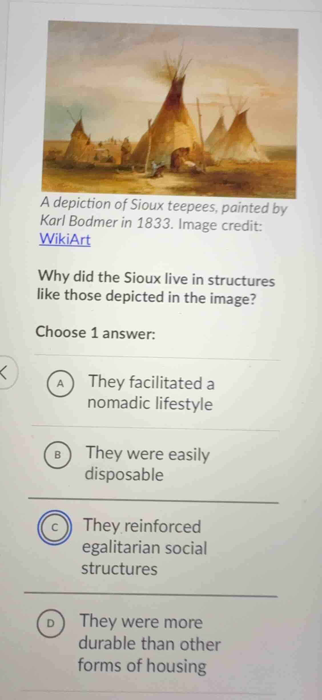 a depiction of sioux teepees, painted by karl bodmer in 1833. image cre…