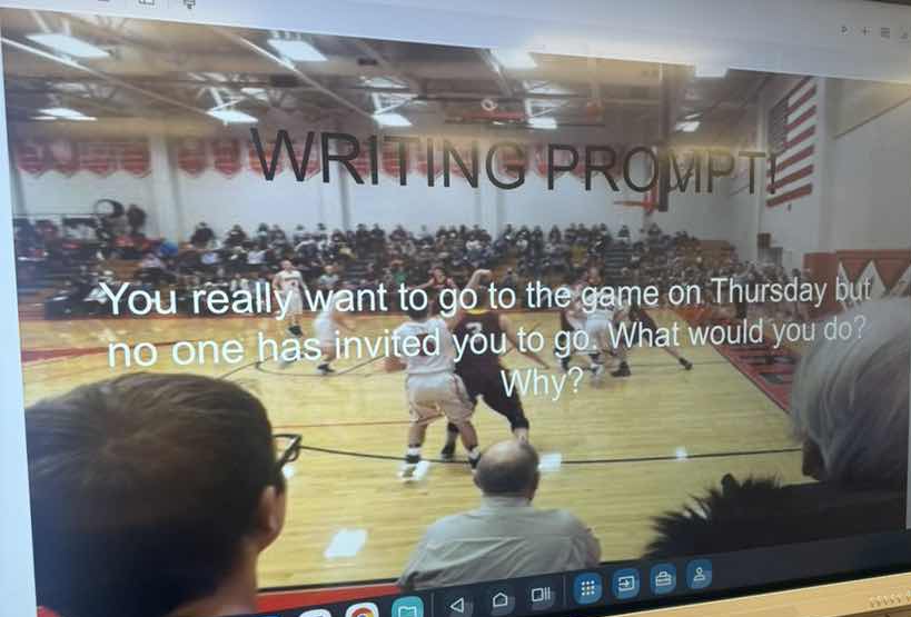writing prompt you really want to go to the game on thursday but no one…