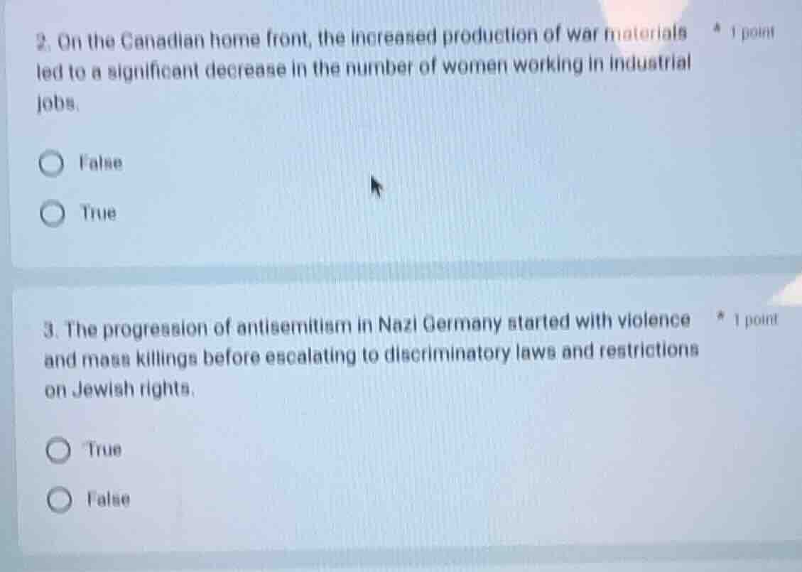 2. on the canadian home front, the increased production of war material…
