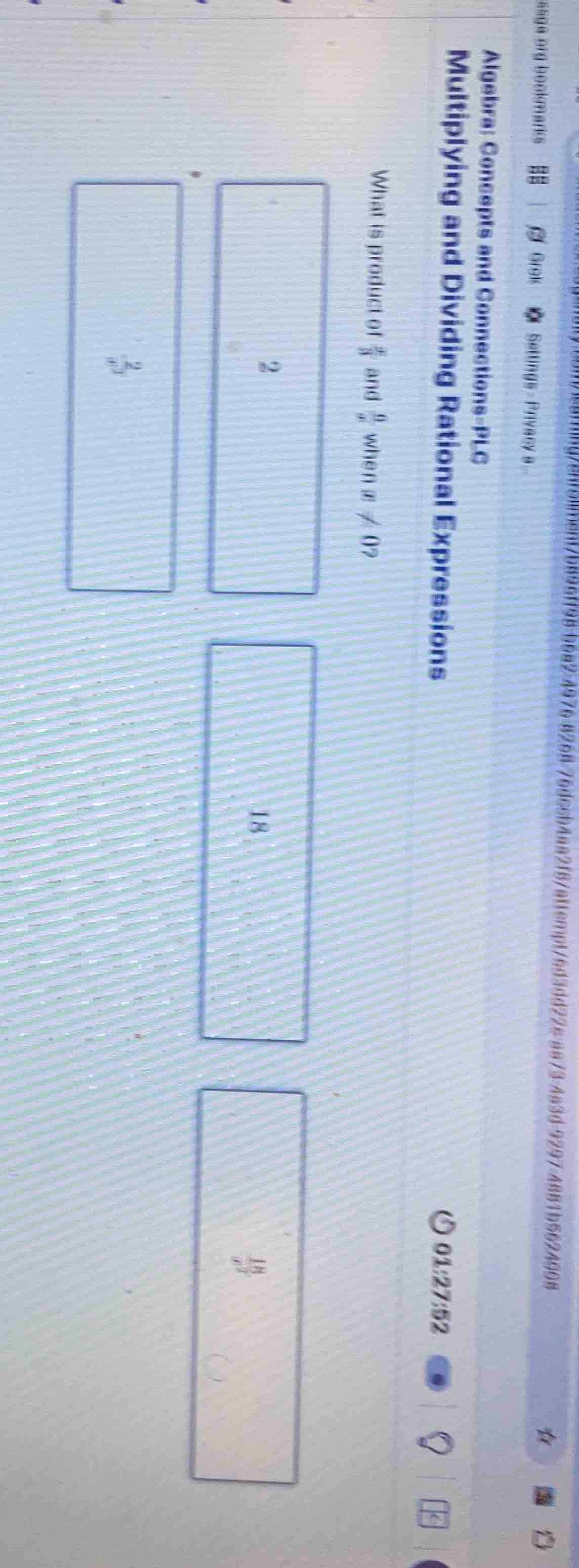multiplying and dividing rational expressions what is product of \\(\\f…