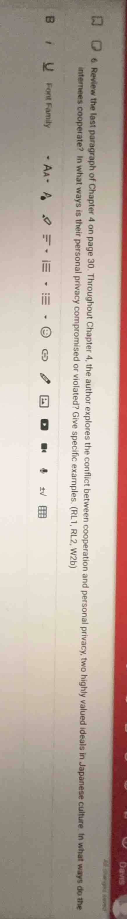 6 review the last paragraph of chapter 4 on page 30. throughout chapter…