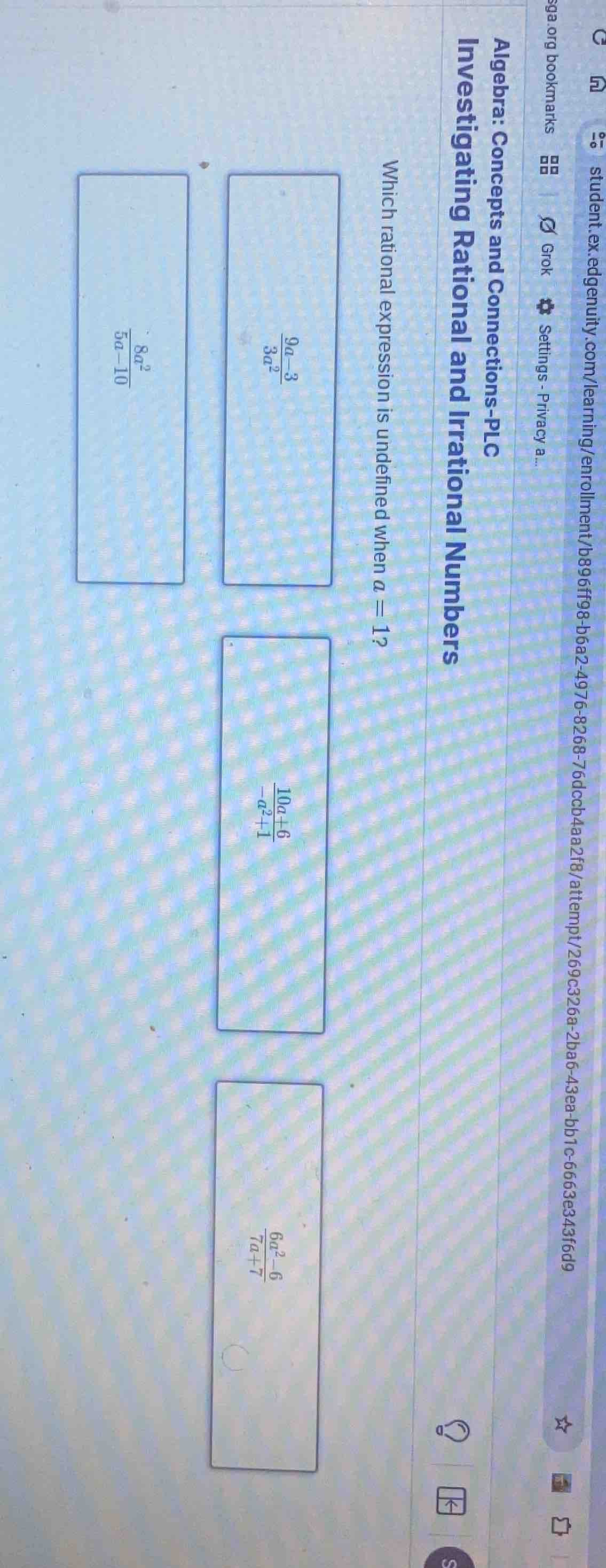 algebra: concepts and connections - plc investigating rational and irra…