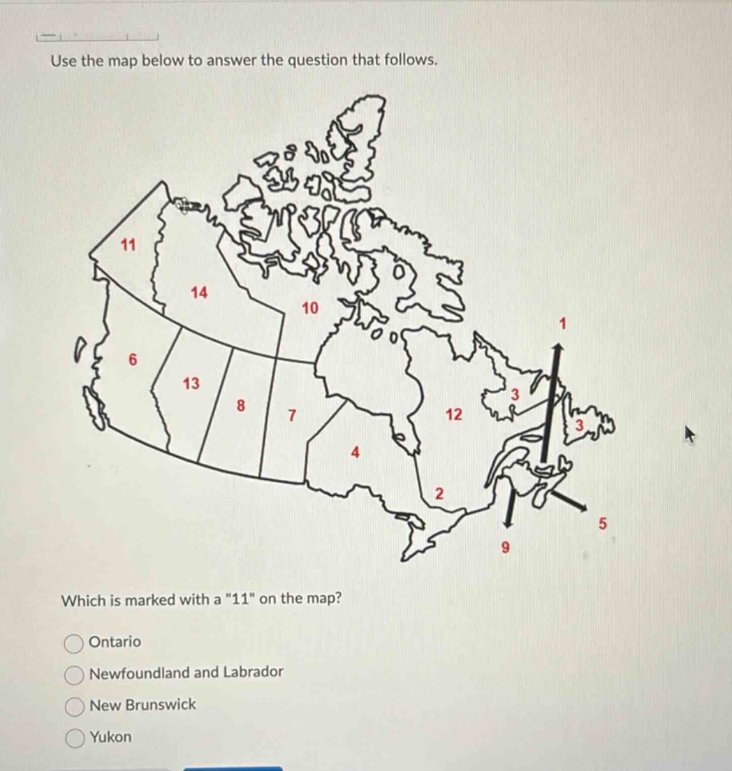 use the map below to answer the question that follows. which is marked …