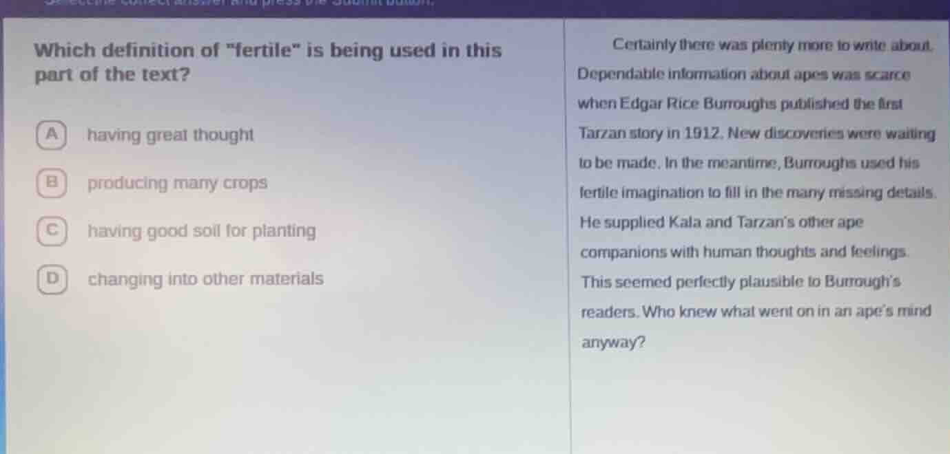 which definition of \fertile\ is being used in this part of the text? a…