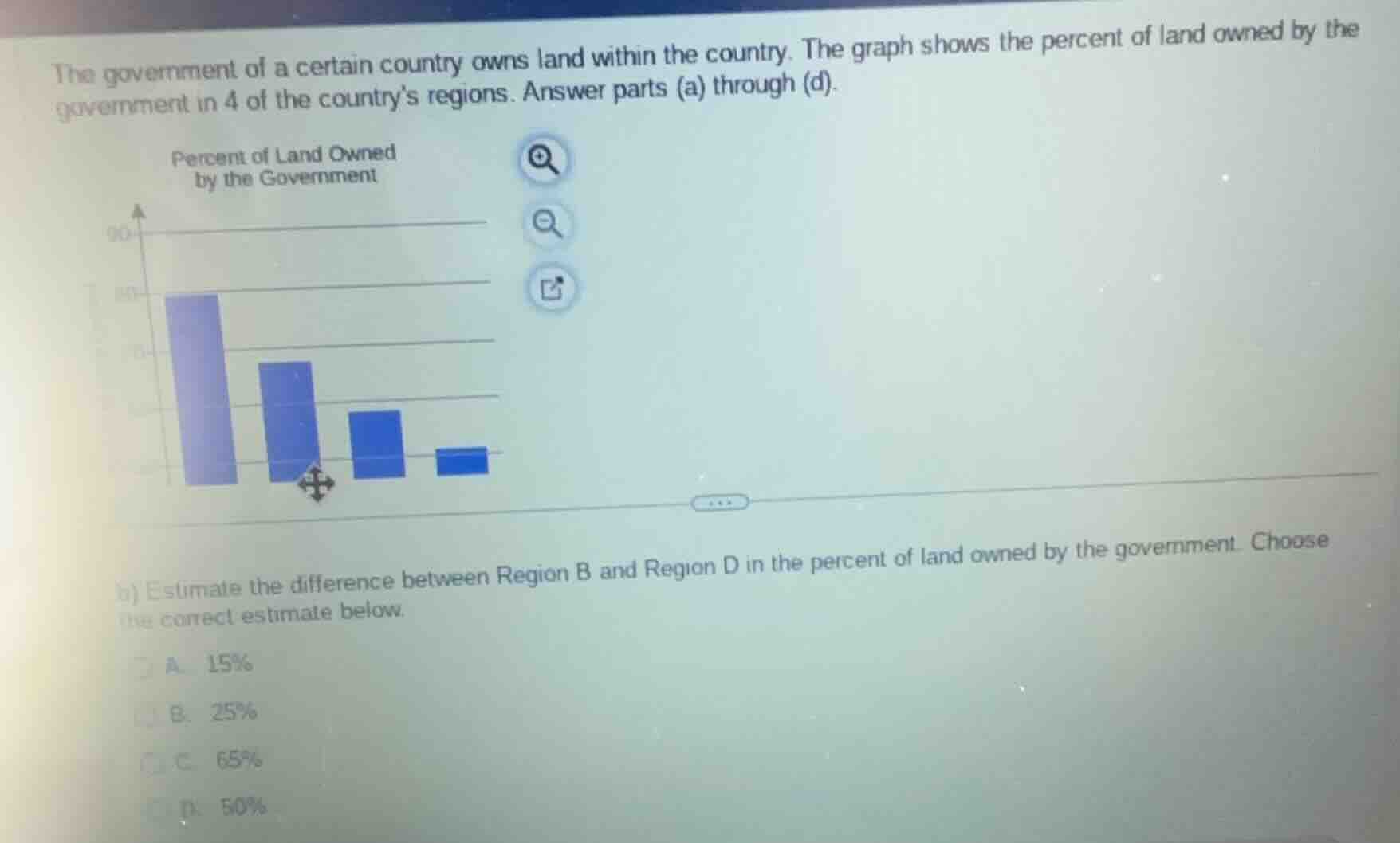 the government of a certain country owns land within the country. the g…
