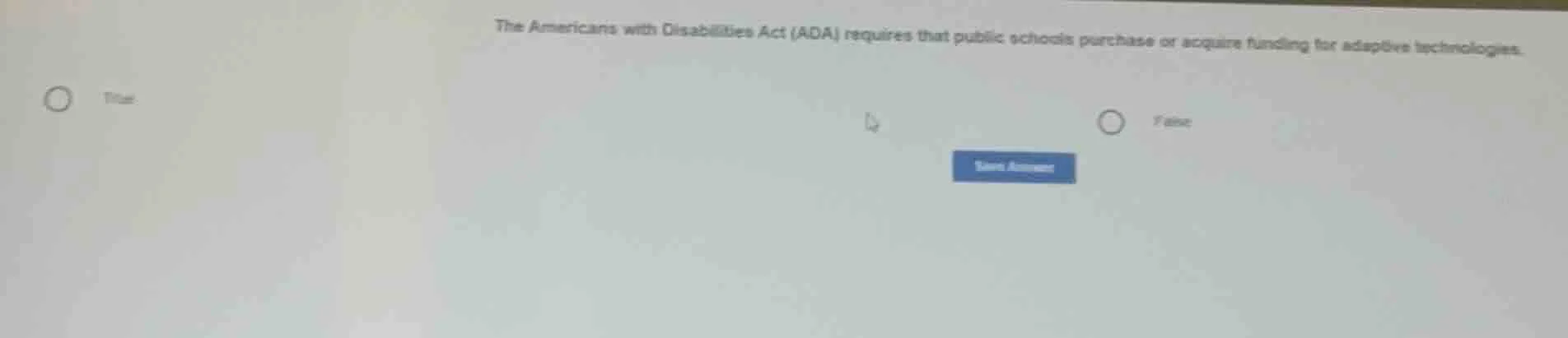 the americans with disabilities act (ada) requires that public schools …