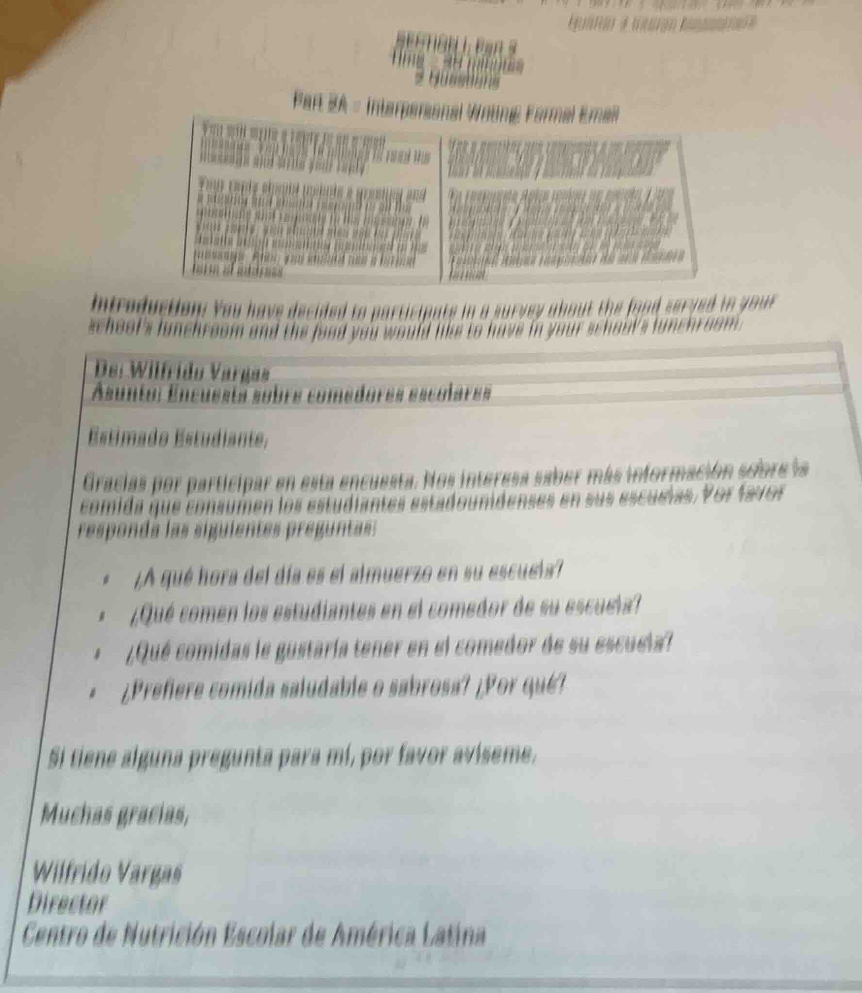 introduction: you have decided to participate in a survey about the foo…