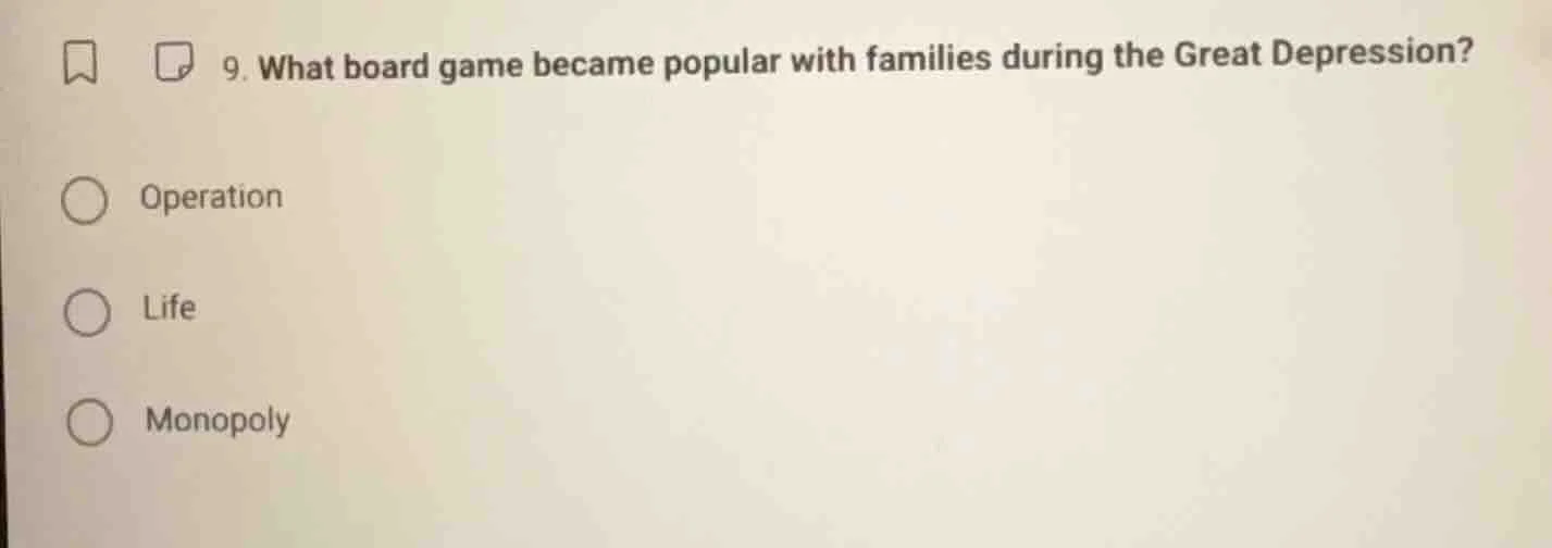 9. what board game became popular with families during the great depres…