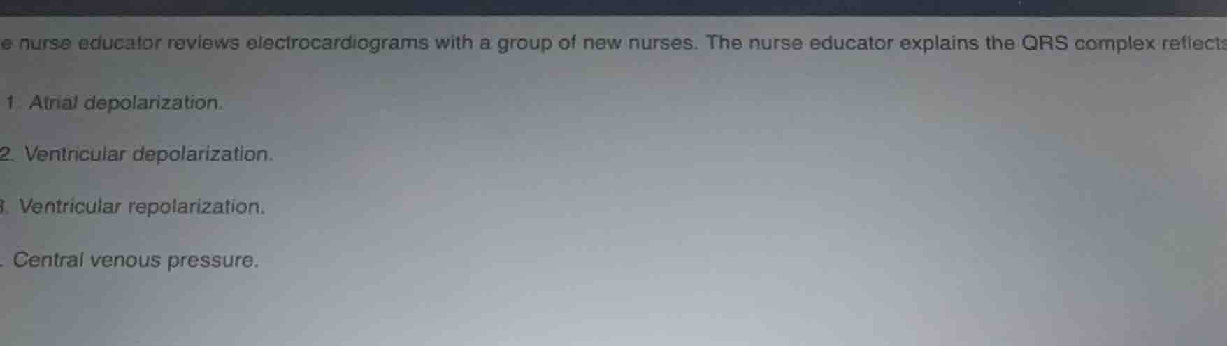 the nurse educator reviews electrocardiograms with a group of new nurse…