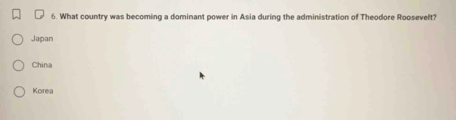 6. what country was becoming a dominant power in asia during the admini…