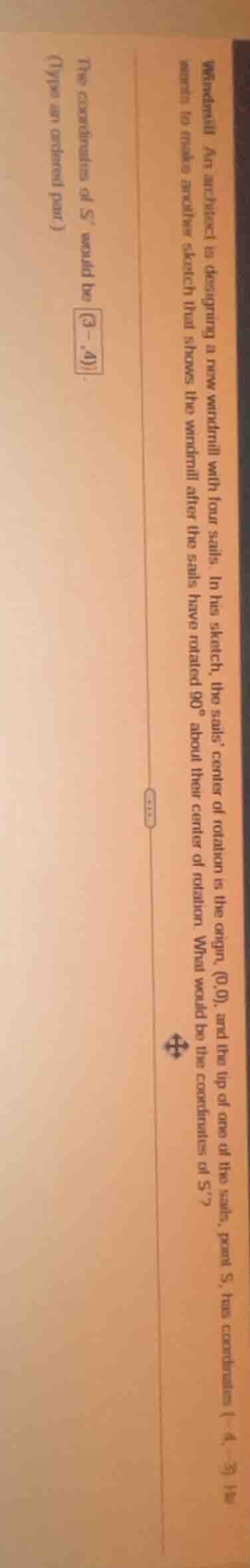 windmill an architect is designing a new windmill with four sails. in h…