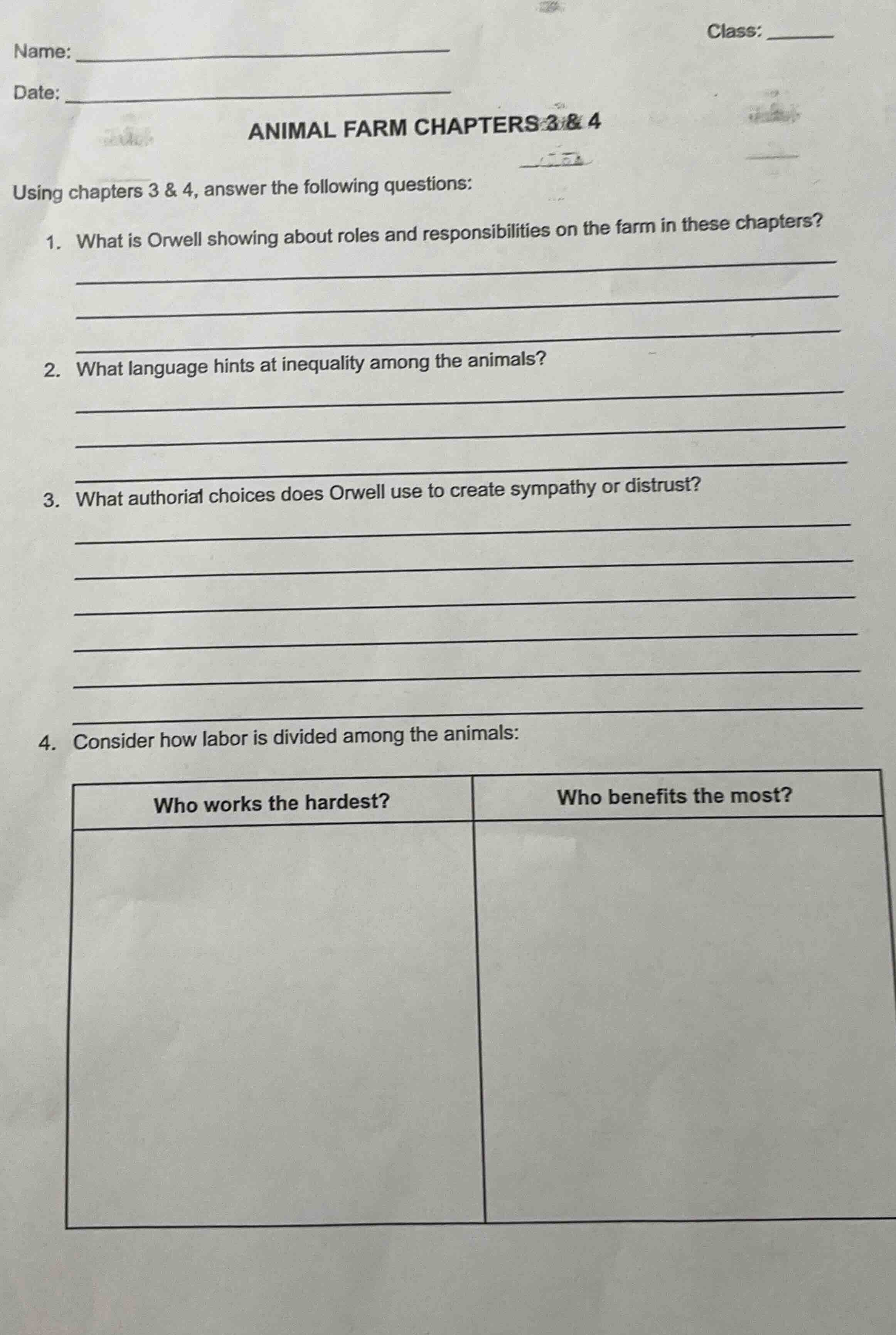 name: date: class: animal farm chapters 3 & 4 using chapters 3 & 4, ans…