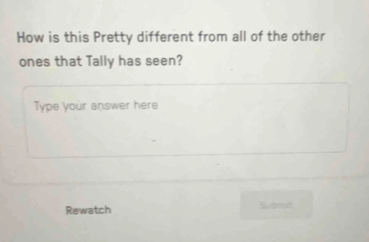 how is this pretty different from all of the other ones that tally has …