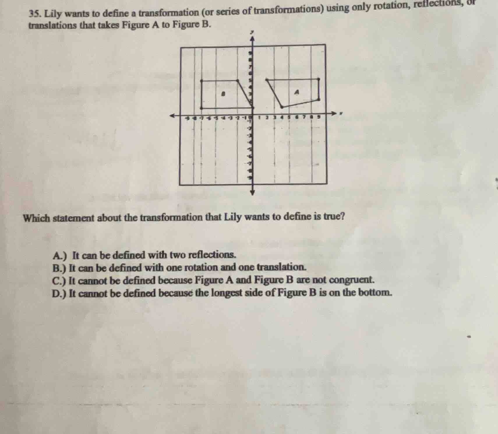 35. lily wants to define a transformation (or series of transformations…