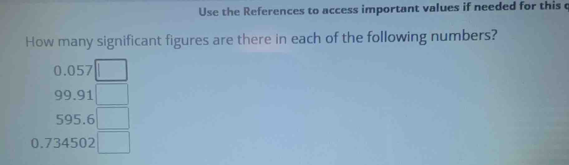 use the references to access important values if needed for this q how …