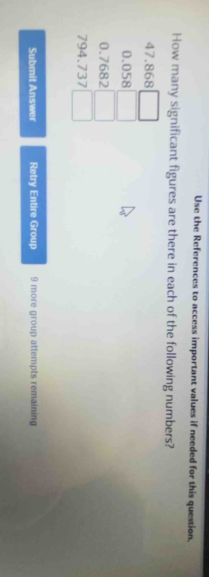 use the references to access important values if needed for this questi…