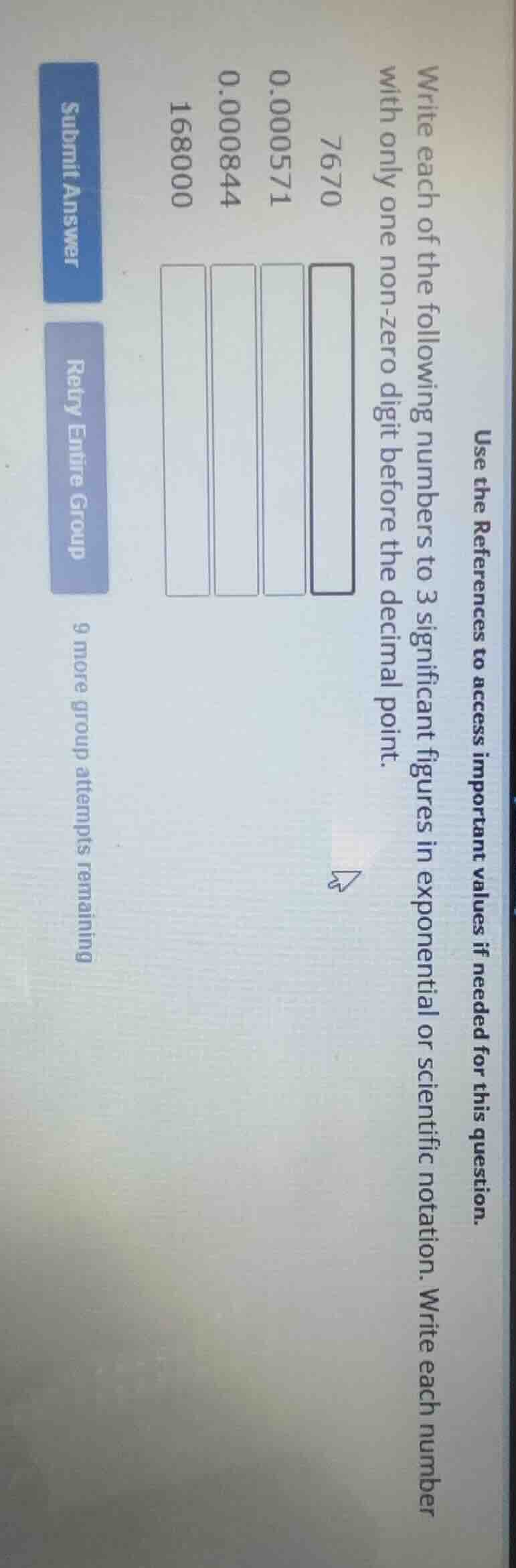 use the references to access important values if needed for this questi…