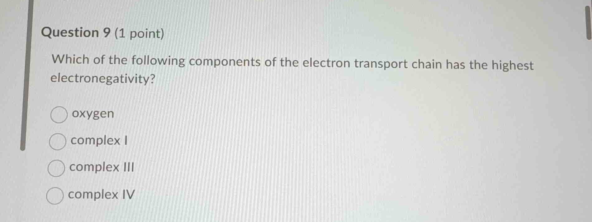 question 9 (1 point) which of the following components of the electron …