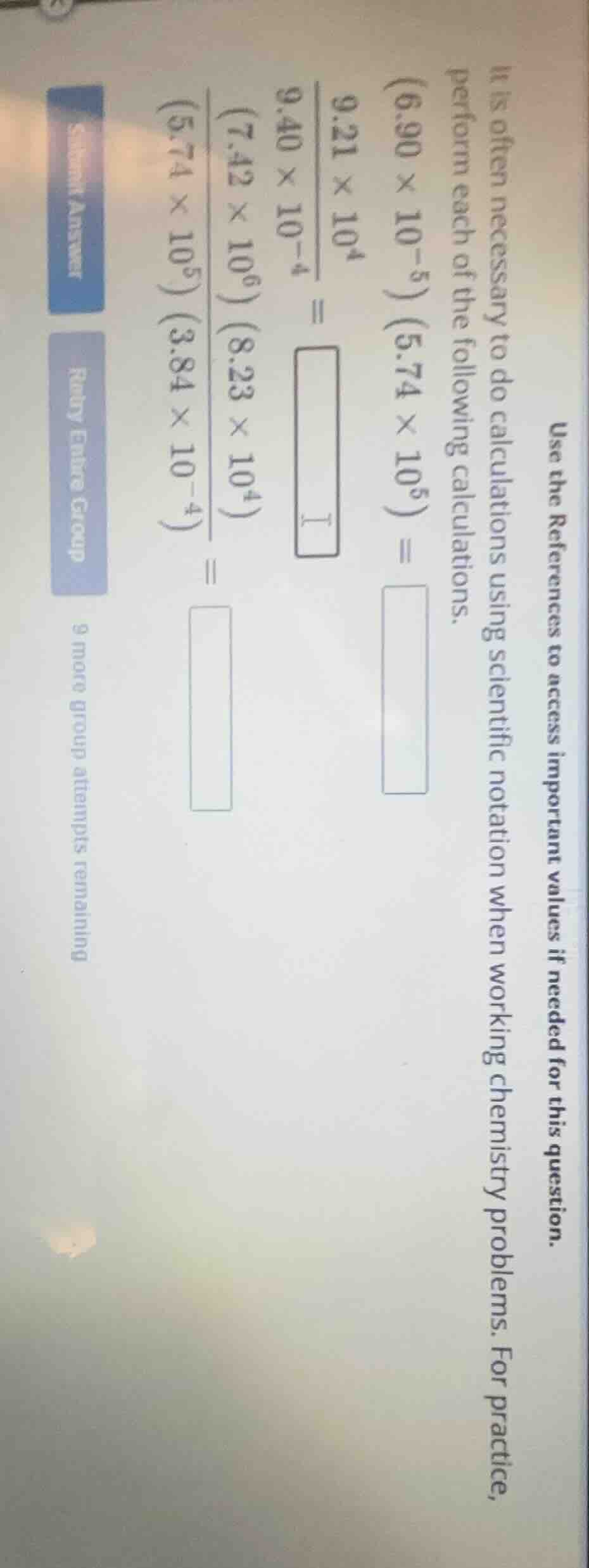 use the references to access important values if needed for this questi…