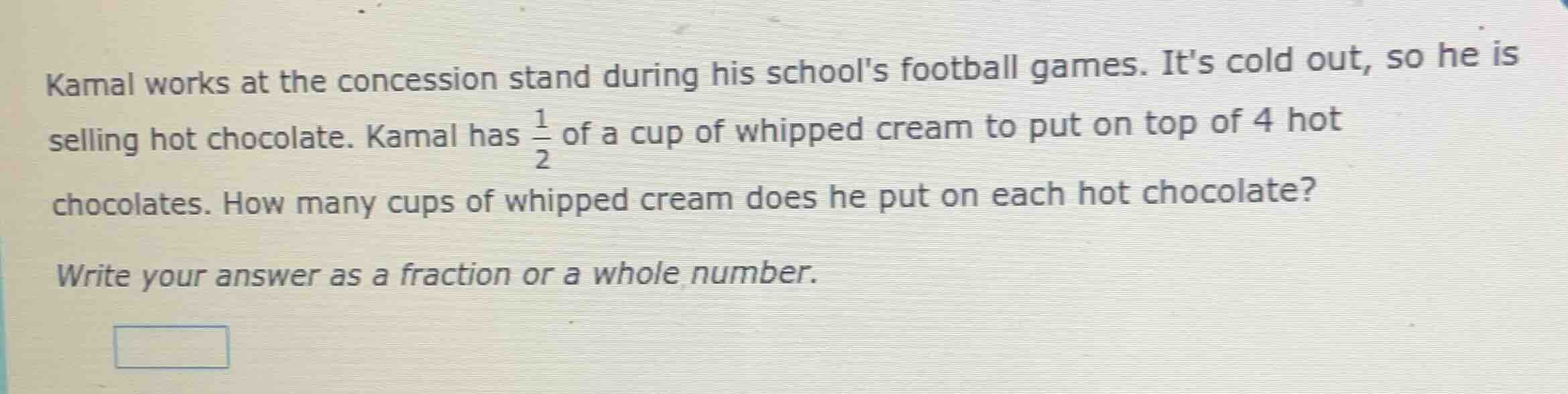 kamal works at the concession stand during his schools football games. …