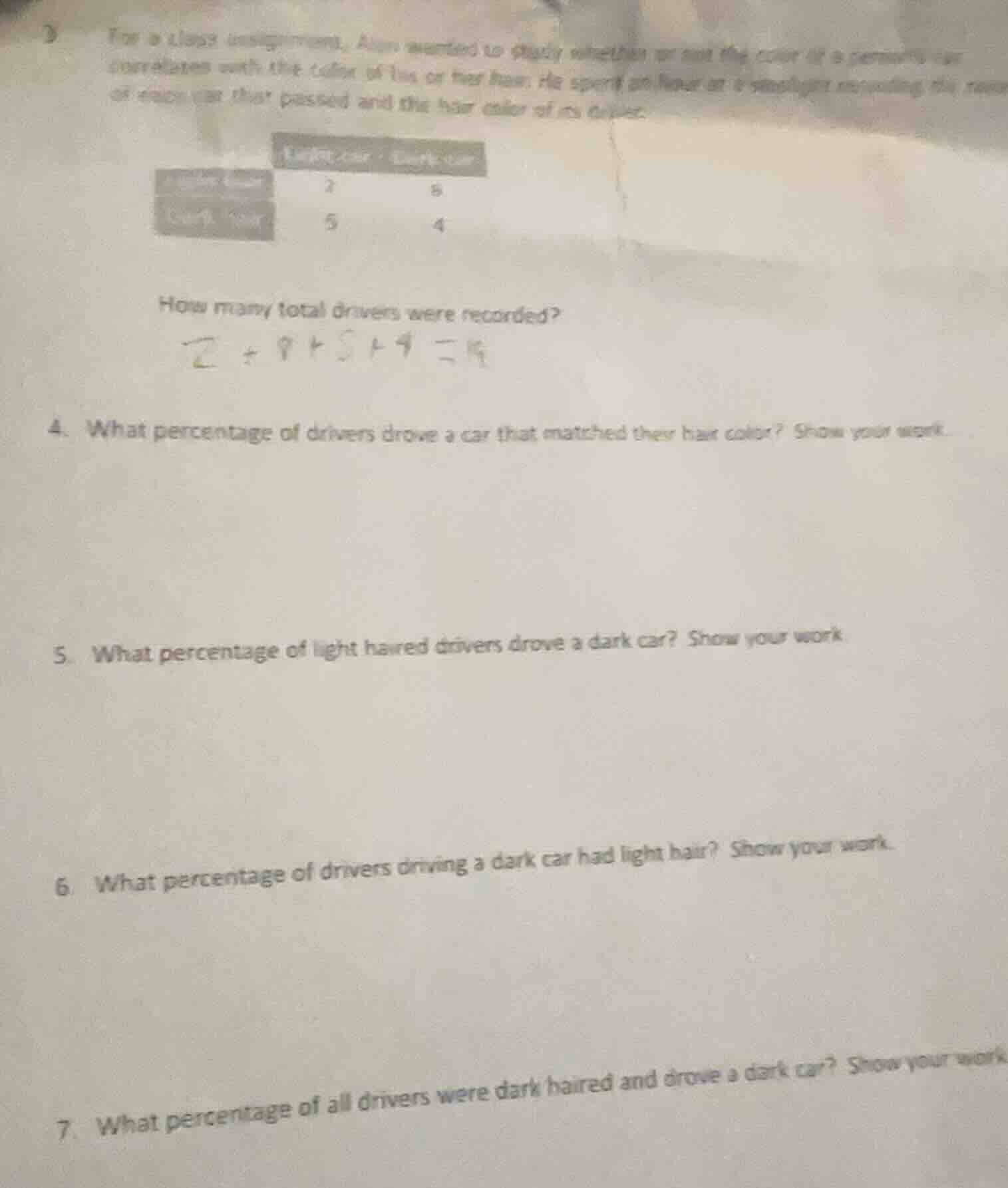 for a class assignment, alan wanted to study whether or not the color o…