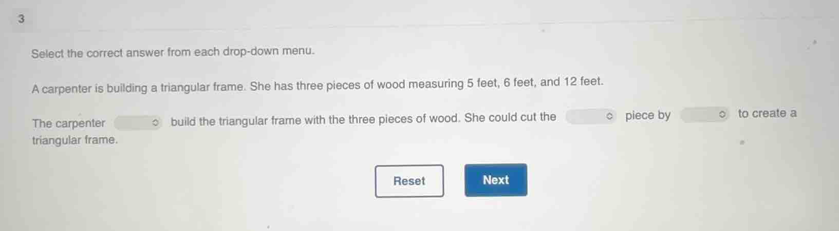 3 select the correct answer from each drop - down menu. a carpenter is …