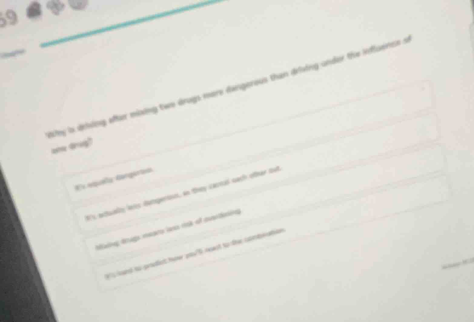 why is driving after mixing two drugs more dangerous than driving under…