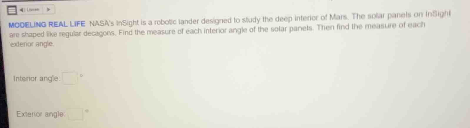 modeling real life nasas insight is a robotic lander designed to study …