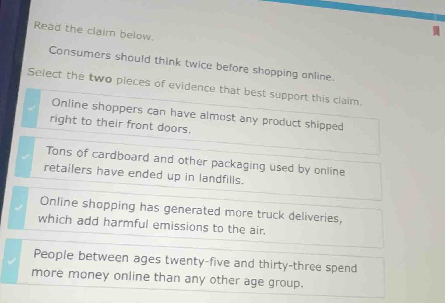 read the claim below. consumers should think twice before shopping onli…