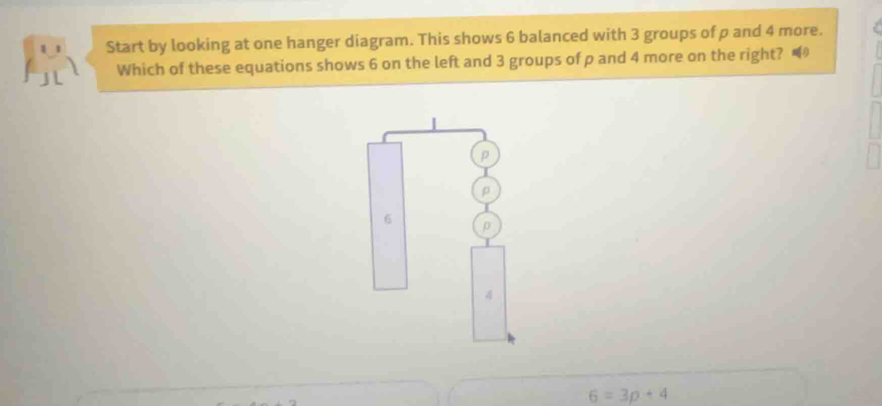 start by looking at one hanger diagram. this shows 6 balanced with 3 gr…