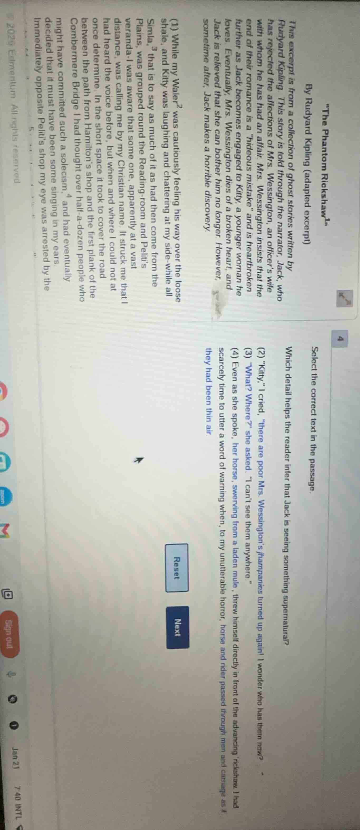 the phantom rickshaw by rudyard kipling (adapted excerpt) this excerpt …