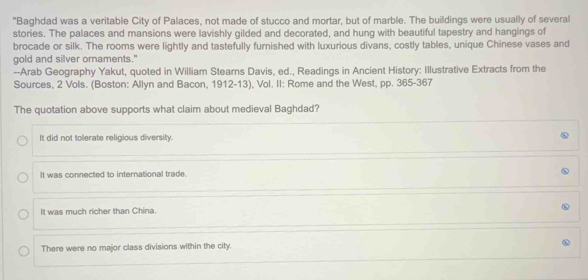 \baghdad was a veritable city of palaces, not made of stucco and mortar…