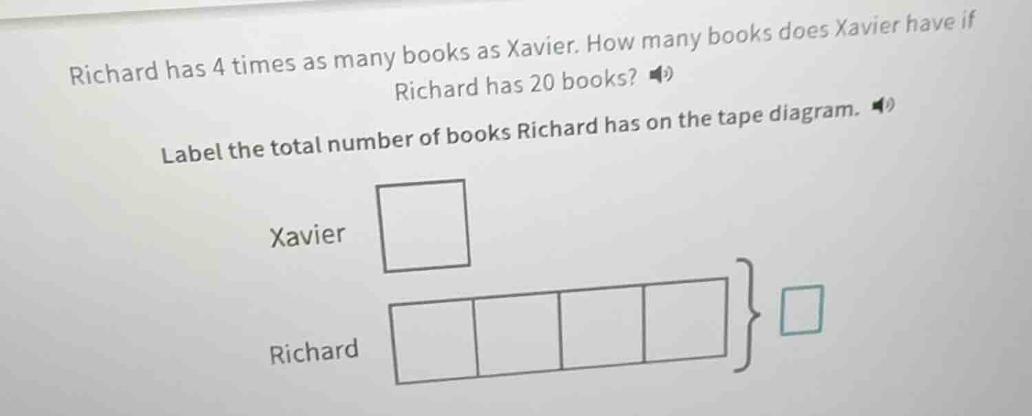 richard has 4 times as many books as xavier. how many books does xavier…