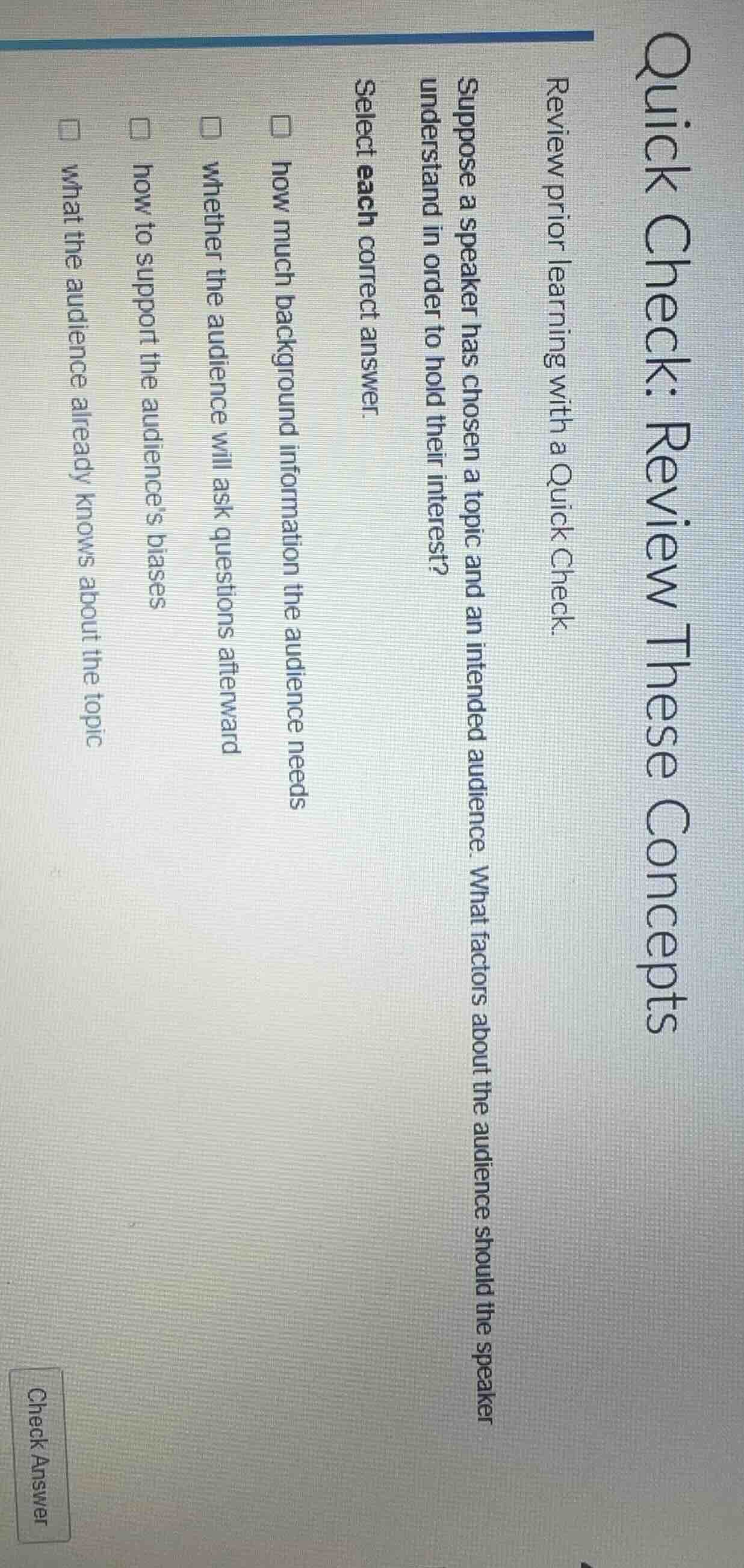 quick check: review these concepts review prior learning with a quick c…